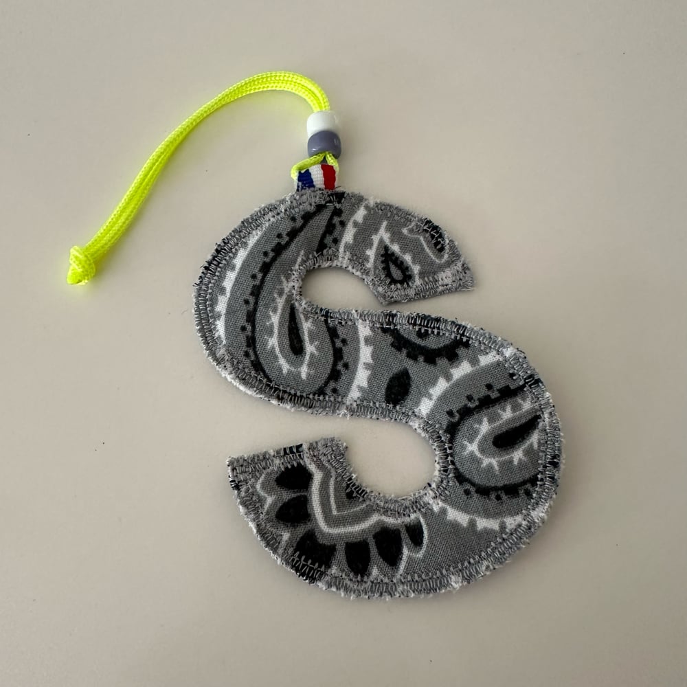Image of Bandana letter tag