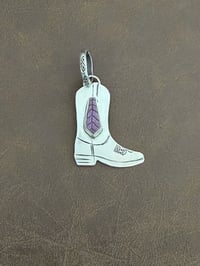 Image 2 of Purple Feather Boot