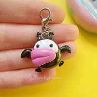 Image 4 of Deviltchi - Tamagotchi Polymer Clay Charm