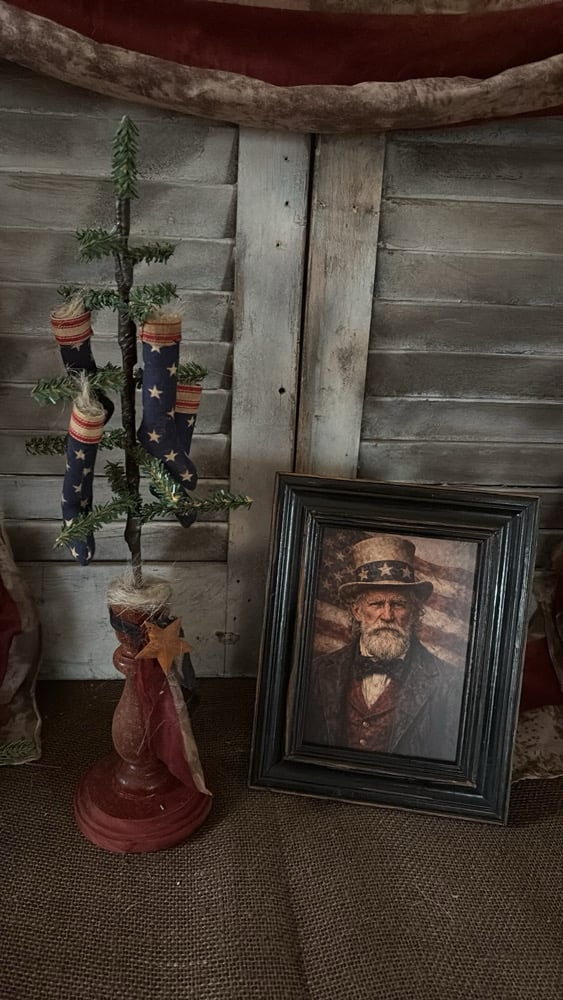 #2 Uncle Sam print w/ Prim tree