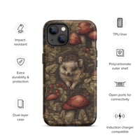 Image 19 of Boho Nature Cottagecore Inspired Hedgehogs Among Mushrooms Tough Case for iPhone®