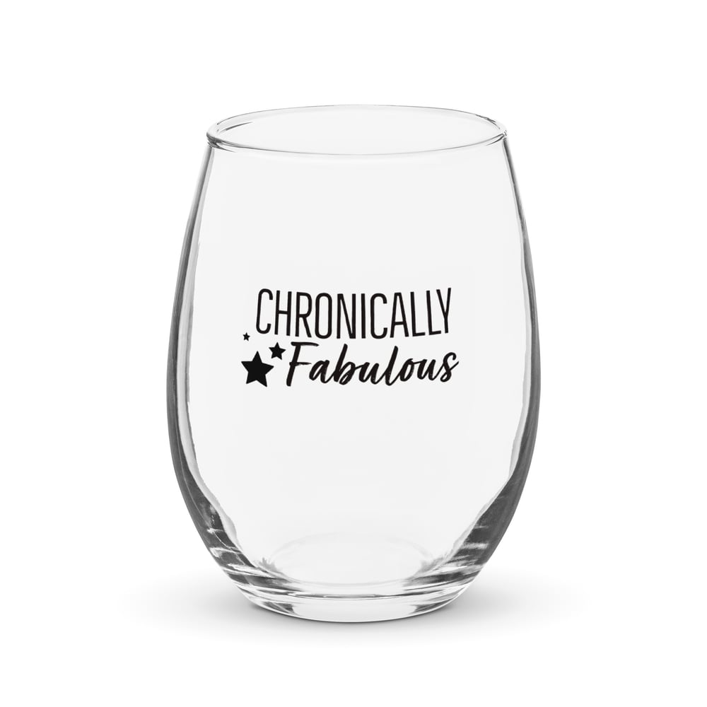 Image of Chronically Fabulous Stemless Wine Glass