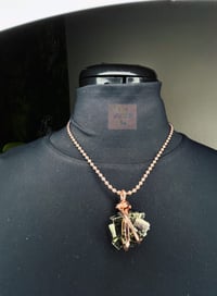 Image 1 of Cubed Pyrite Copper Necklace