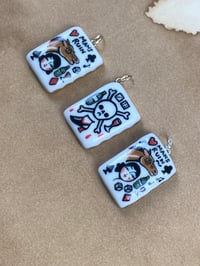 Image 8 of Mans Ruin pendants - gold and platinum lustre options 