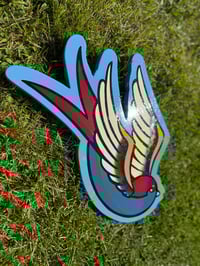 Image 5 of Pair of Hand Painted Traditional Swallow Wall Hanger