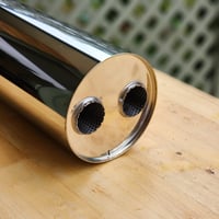 Image 5 of Twin in/out 43mm stainless muffler 