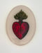 Image of M Heart Oval Mushroom/Red