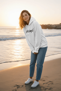Image 2 of FlossdVip Apparel White / Black Hoodie 