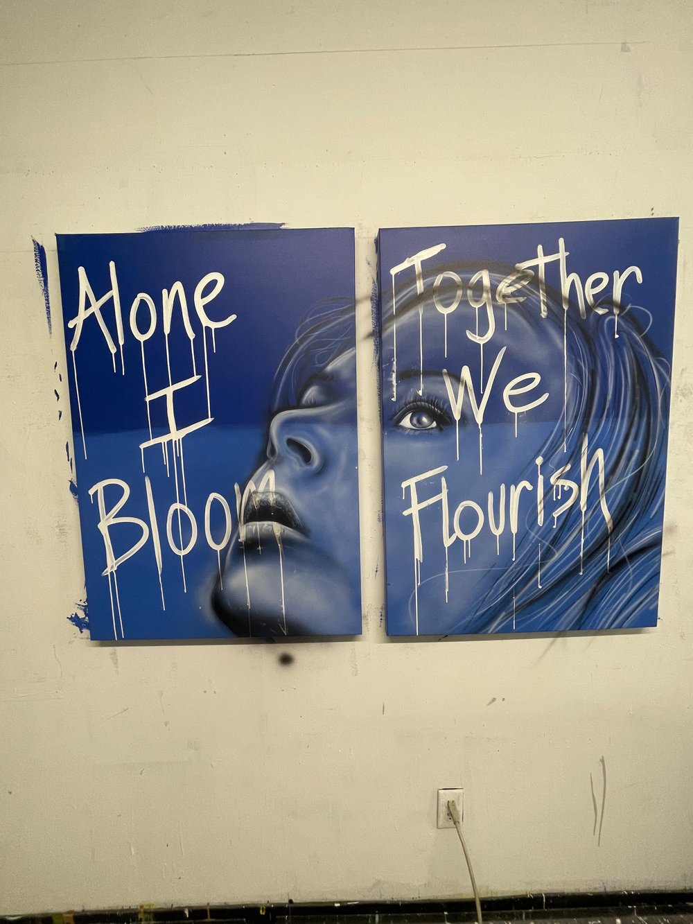 Alone I bloom Together We Flourish 