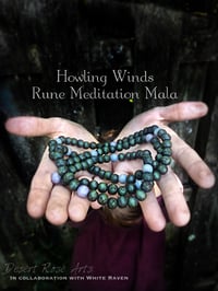Image 1 of Howling Winds Rune Meditation Mala - in collaboration with White Raven