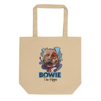Image 2 of Bowie the Hippo Tote Bag
