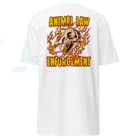 Image 2 of Animal Law Enforcment fire premium heavyweight tee