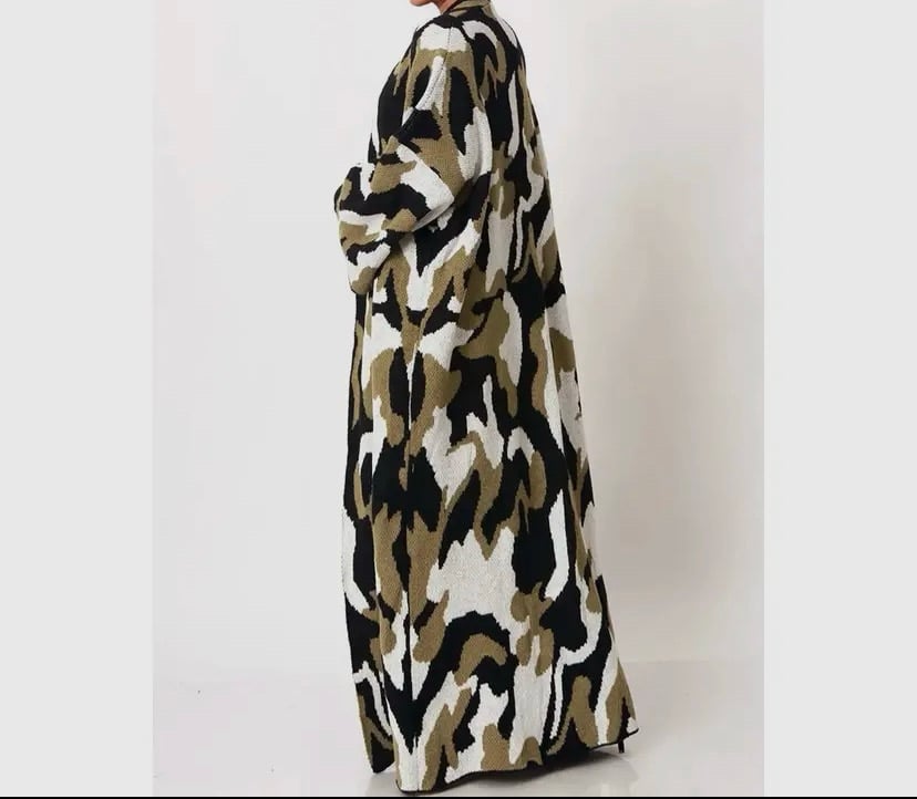 Image of Camouflage Cape Sweater 
