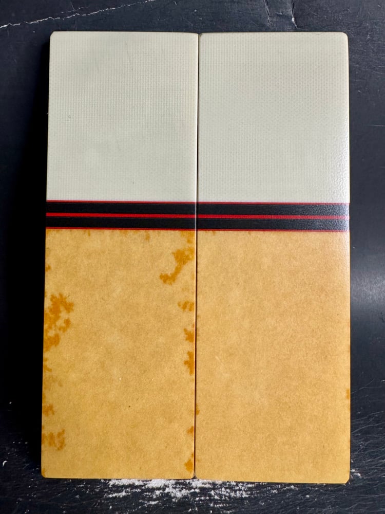 Image of Bone G10 & Cheddar Micarta Segmented Knife Scales