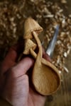 Mushroom coffee scoop. 