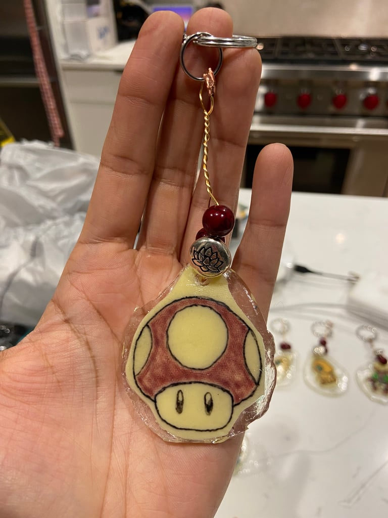 Custom Fake Skin Keychain Game Series 1-Toad