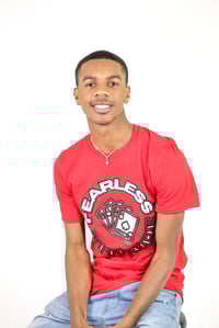 Image 4 of Fearless Cherry Red T shirt 