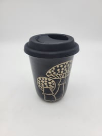 Image 1 of Black Mushroom Short Travel Mug 
