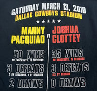 Image 4 of VTG Y2K Manny Pacquiao vs Joshua Clottey Boxing Tee Sz L
