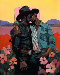 Kiss Me Cowboy - 16x20" Timed Edition Print