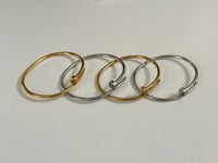 Image 4 of Slim Nail Bracelet Bangle