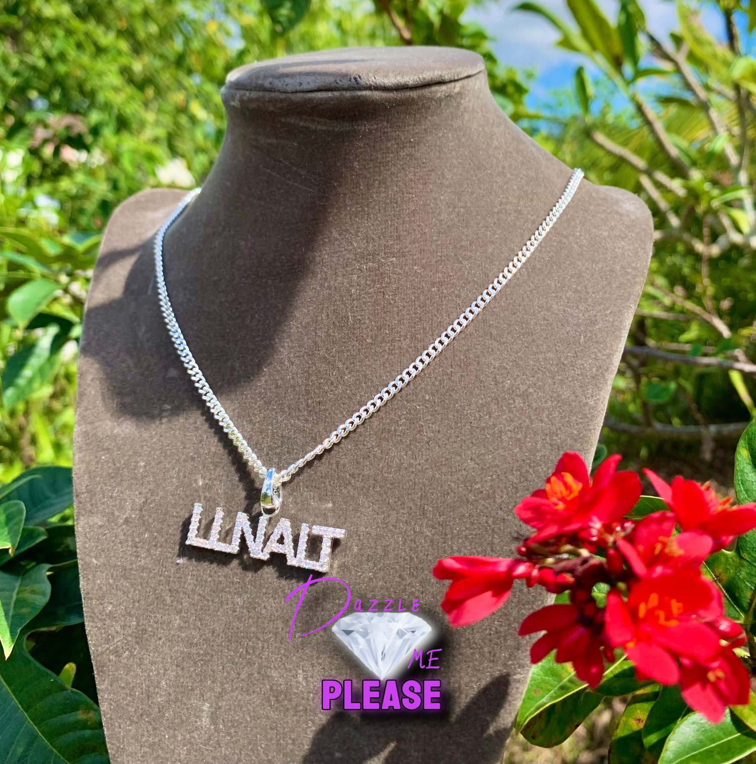 Image of Dazzled Out Name Chain