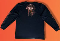 Image 2 of “SCORPION QUEEN” BLEACH PAINTED LONG SLEEVE T-SHIRT LARGE