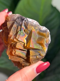 Image 7 of NATURAL RAINBOW IRIDESCENT CUBIC FLUORITE -CHINA- L