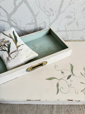 Image of Hand painted vintage wooden drawer 
