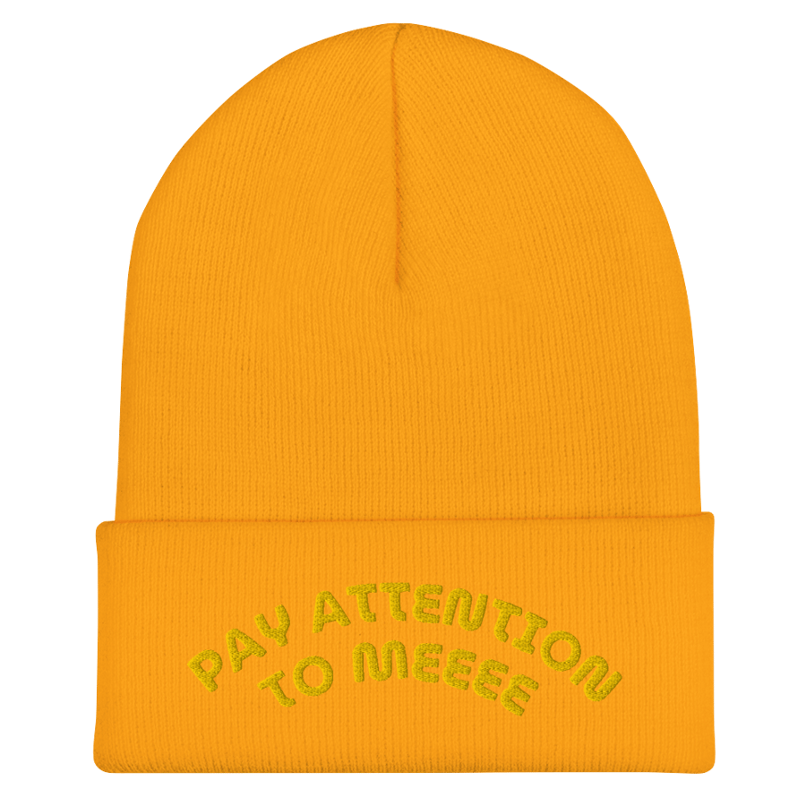 Image of Pay Attention To Meee Beanie - Yellow