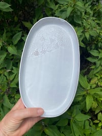 Image 3 of Turtle Debossed Decorated Oval Plate