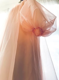 Image 1 of Pale Pink Vintage Peignoir Robe  