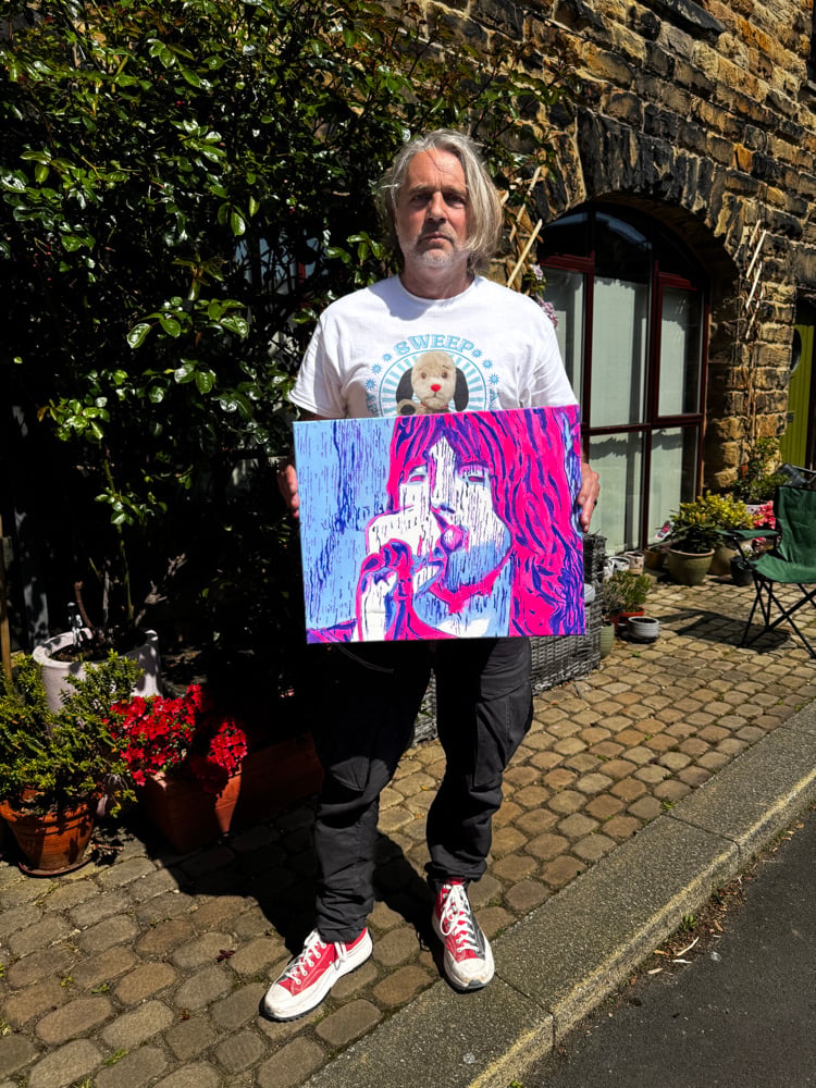 Danny Pink/Blue Canvas