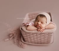 Image 1 of Dainty Brim Airy Bonnet + Wrap