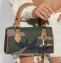 Image 1 of Camo crossbody n hat with orange
