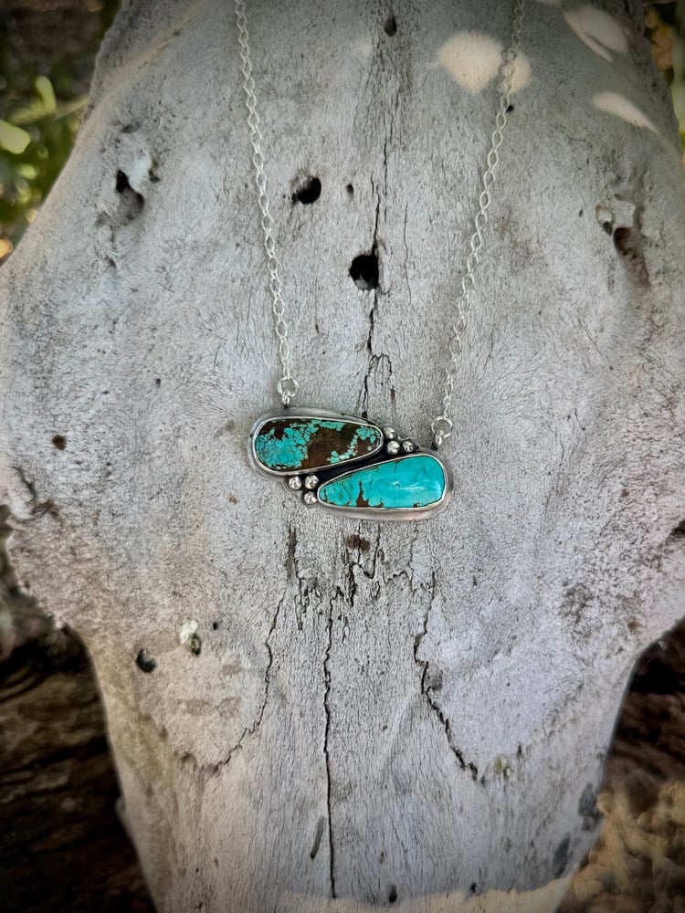 Image of Mine #8 Turquoise Bar Necklace