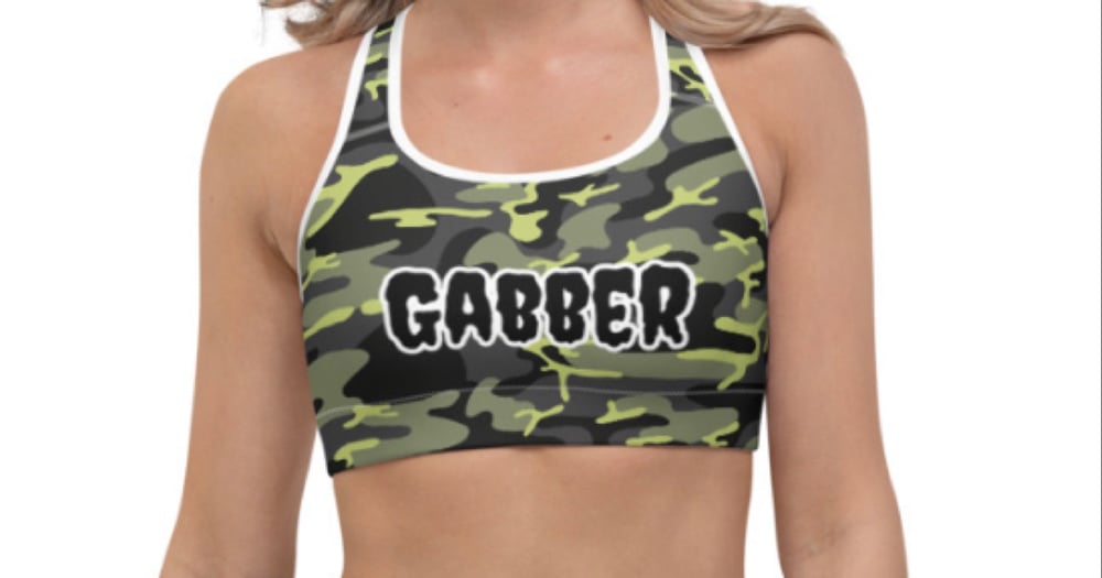 Image of Camo Gabber Sports Bra
