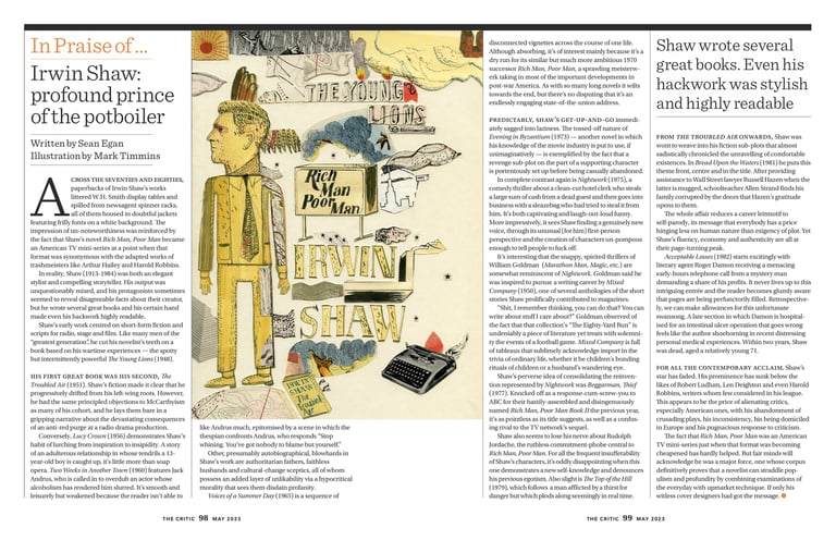 Irwin Shaw artwork for The Critic Magazine  Image 4