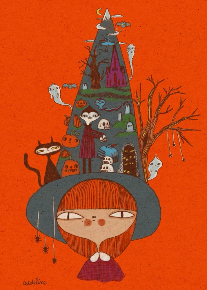 Magic Witch Hat limited mini print