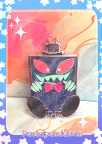 Image 3 of Hazbin Hotel - Vox heart Enamel Pin badge