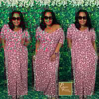 Leopard Maxi Dress (Plus)