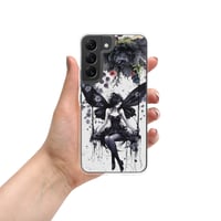 Image 1 of Dark Goth Fairy and Dark Flowers Clear Case for Samsung®