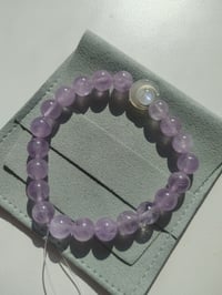 Image 3 of Amethyst bracelet with moon 薰衣草紫水晶手链