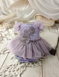 Image 1 of Sitter baby girl set for photoshoots | size 9-12 months | lilac