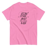 Image 9 of Unisex classic tee,  Just One More Cast T-Shirt | Funny Fishing Angler Graphic Tee