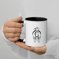 Image 1 of Boston Terrier Mug with Color Inside