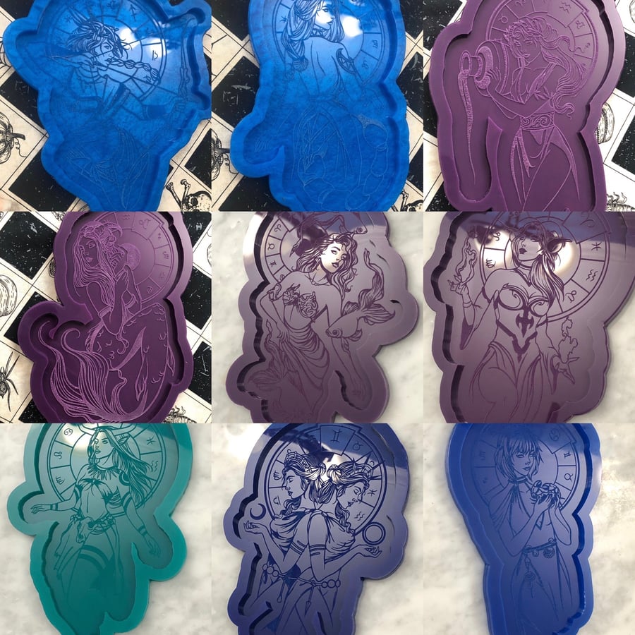 Image of Zodiac Goddesses Silicone Mold