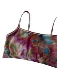 Image 7 of S (34) Cotton-Blend Strappy Bralette in Muted Warm Ice Dye