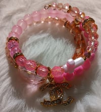 Image 2 of Wrap Bracelet (Dark Pink)