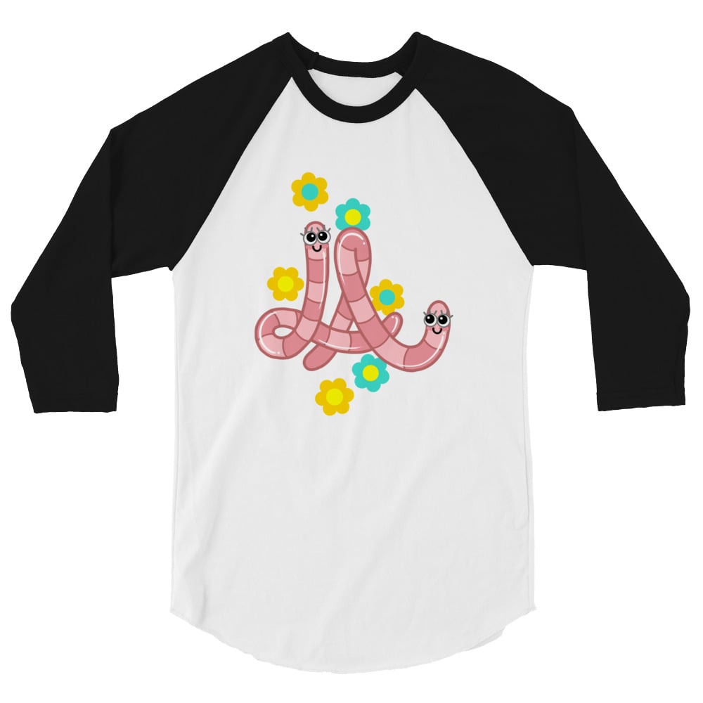 Image of LA WORM 3/4 sleeve raglan shirt